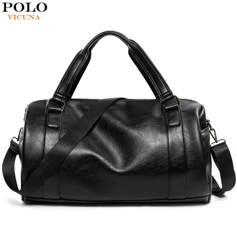 VICUNA POLO винтажная круглая дизайнерская мужская кожаная дорожная сумка большая