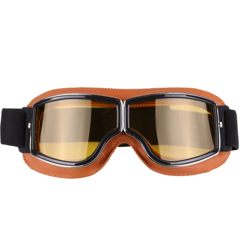 Motorcycle Goggles Helmet Pilot Scooter Retro Moto Outdoor Dirt Bike Riding Sunglasses Motocross Glasses Vintage Off-Road ATV