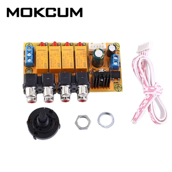 

AC DC 4Bit 8-Channel RCA Audio Signal Switching Board for Amplifier Module