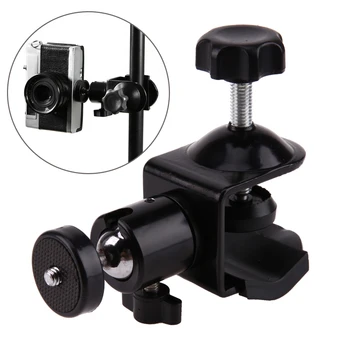 

1/4"Clamp Clip Ball Head Holder Stand, Ball Head Mount for Camera Speedlite flash for digital camera/DSLR/trigger devices