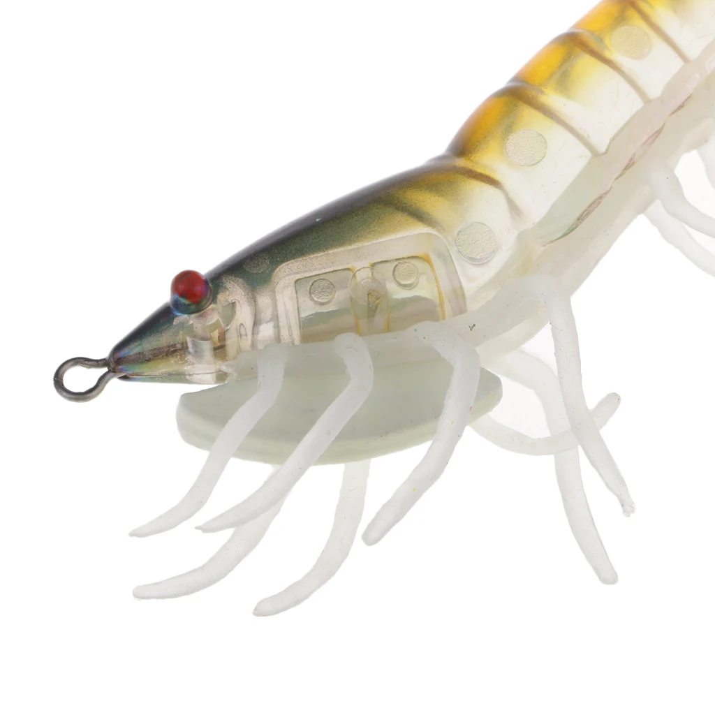 Saltwater Squid Jigs Hook Artificial Wood Shrimp Fishing Lure Hard Bait for Sleeve-fish/Squid/Octopus/Cuttlefish