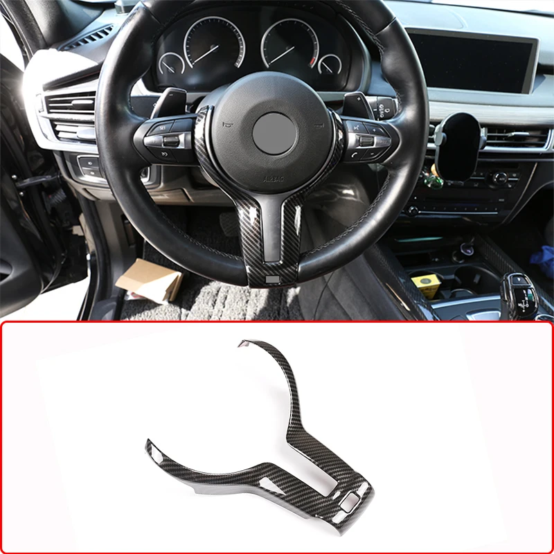 

Real Carbon Fiber Car Steering Wheel Decoration Cover Trim Frame For BMW F20 F21 F22 F30 F32 F33 F36 F10 F12 F06 F15 F16 M-Sport