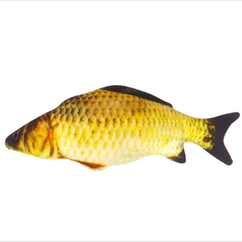

Fish Shaped Toys Catnip For Cat Realistic Plush Fish Stuffed Pillow Chew Bite Toy Fish Flop Cat Wagging Fish Toy LBShipping