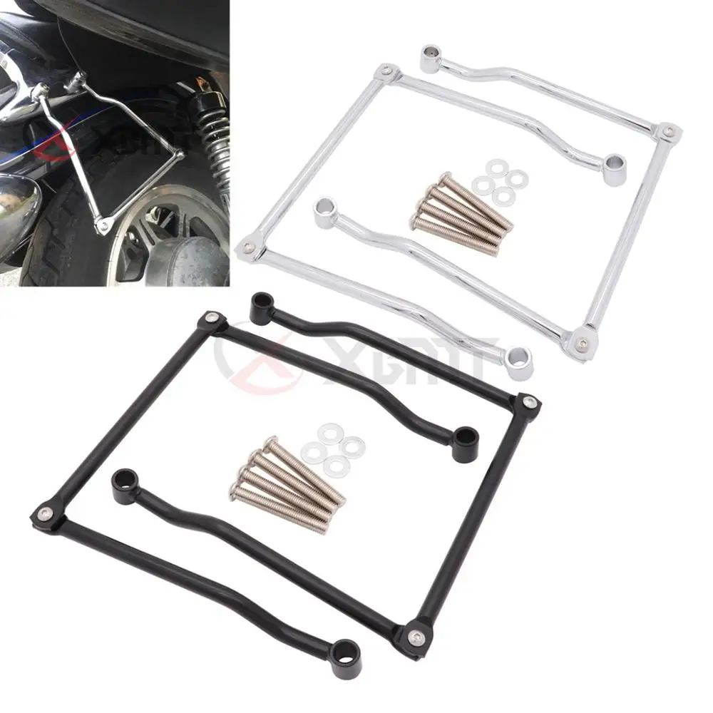 Motorcycle Saddle Bag Support Guard Bars Mount Brackets For Kawasaki Vulcan 400 500 800 900 1500 1600 1700 VN400 VN500 VN800 | Автомобили