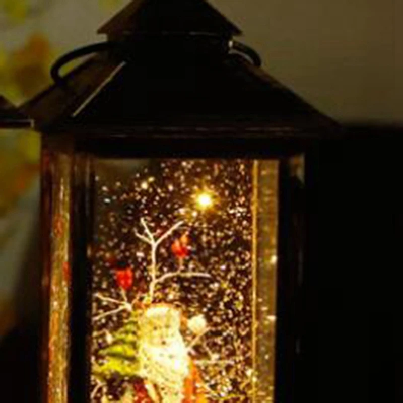 Поющий фонарь, Светодиодная свеча, чайный светильник, свечи, рождественские украшения для дома, Санта-олень, светильник со снеговиком, Navidad, украшение на год