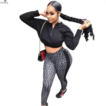 

Womens Tracksuit Set Sporty Zipper Fly Turn-down Neck Long Sleeve Top Pencil Pants Suit Two Piece Set Elegant Women Tracksuit
