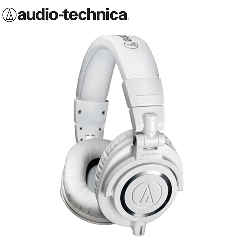 

Original Audio-technica ATH-M50X WH head-mounted professional fully enclosed music monitoring portable HIFI headset