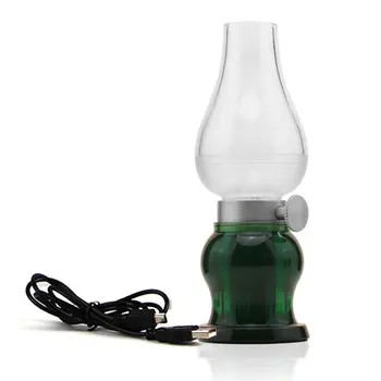 

Retro Nostalgic Blow Control Lamp Led Bedroom Night Light Usb Rechargeable Bedside Lamp Electronic Imitation Kerosene Lamp