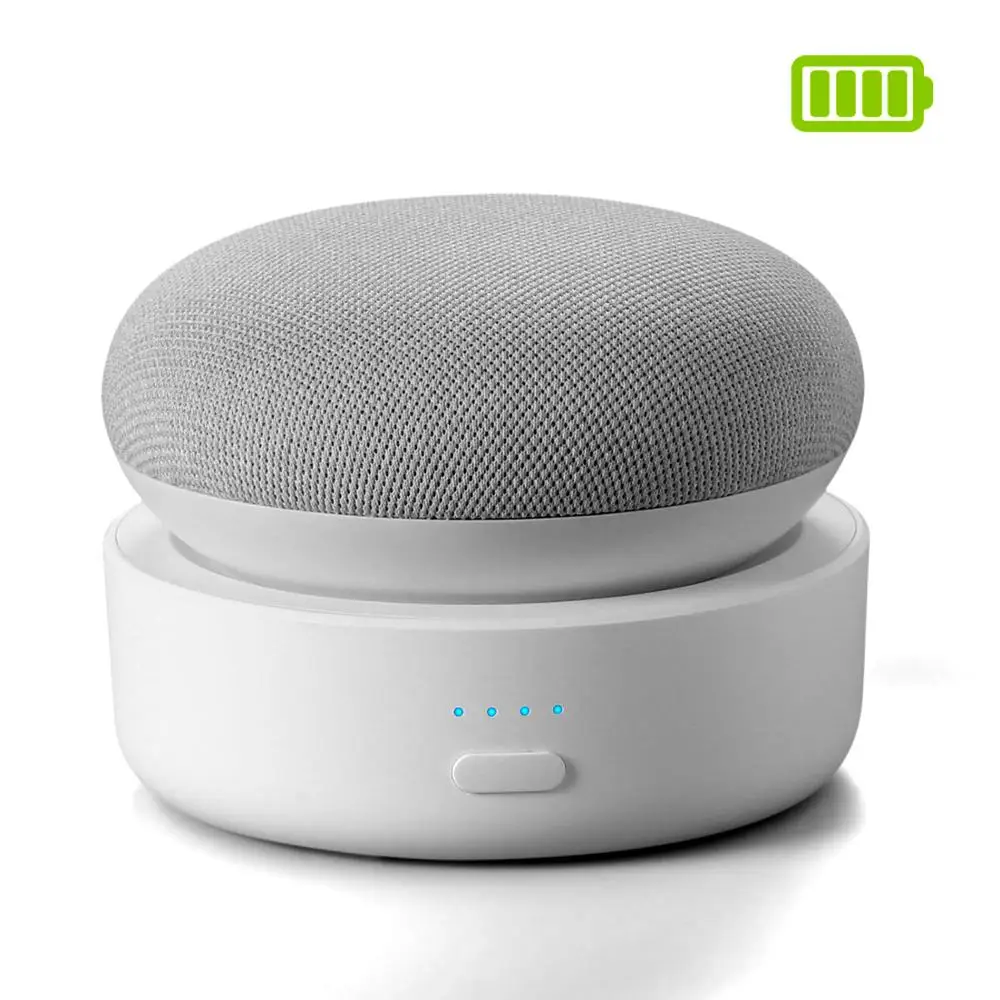 GGMM N2 Крепление батареи для Google Nest Mini 2nd Gen переносная док станция запасная батарея