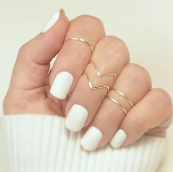 

Vintage Joint Rings Summer Beach Fashion Jewelry Bigr V shape Rings Gold Adjustable Toe Ring For Sexy Women