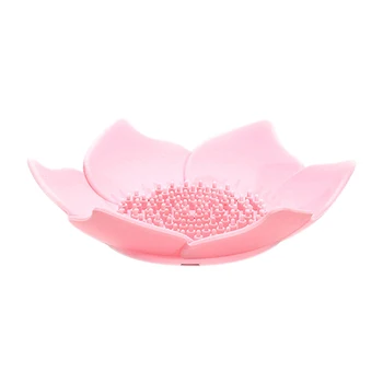 

Pink Color 1pc Soap Tray Holder Storage Soap Rack Plate Box Container for Bath Shower Plate Bathroom*