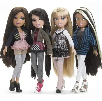 

23cm Original Fashion Action Figure original Bratz Doll dress up Doll street Beautiful girl Yasmin Best Gift for Children Girls