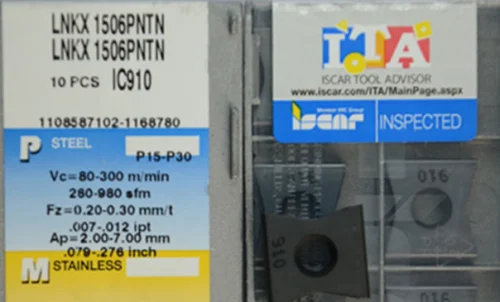 ISCAR 10 шт. твердосплавная вставка LNKX1506PNTN IC910