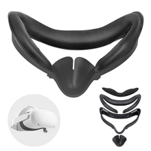 5in1 face cover pad capa de lente interface facial suporte anti-vazamento nariz pad conjunto para oculus quest 2 vr acessórios