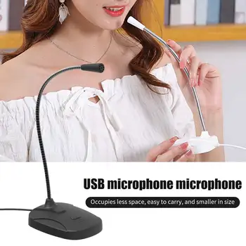 

Gooseneck USB Desktop Microphone Condenser With Mute Button For Computer Gaming