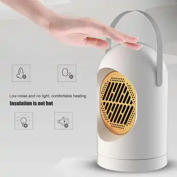 

2 Seconds Fast Heating Electric Heater 50 Degree Constant Temperature Heater Fan Portable Home Desktop Heating Warm Air Fan