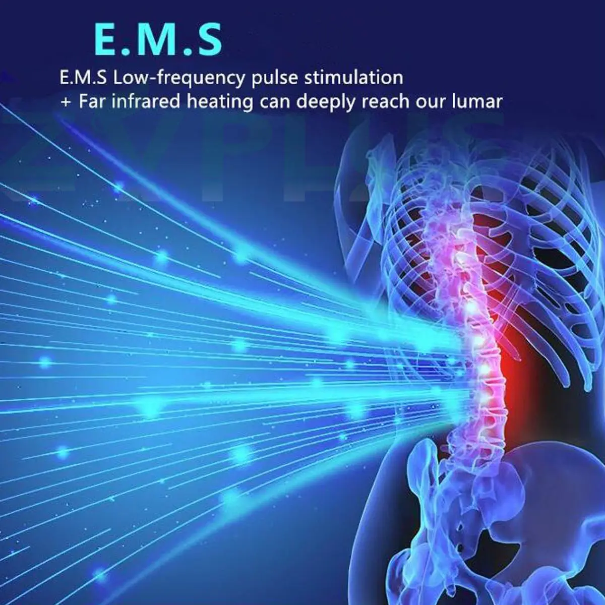 Массажный пояс для похудения тепловые электрические импульсы тонус стимулятор мышц живота EMS иглоукалывание Tens физиотерапия миостимулятор