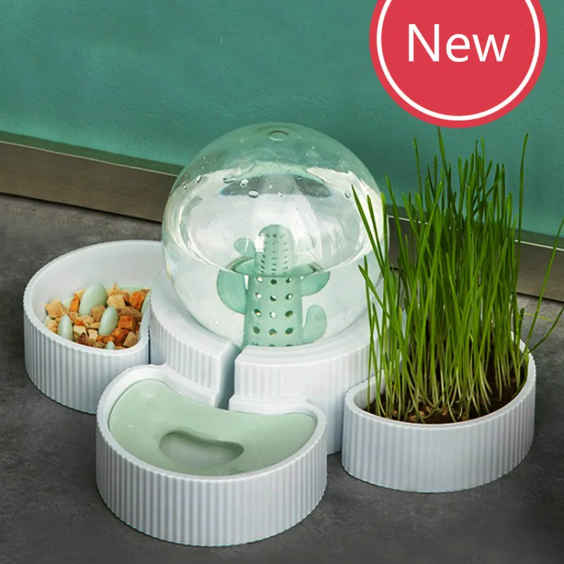 Nuevo  Cuenco para gato mascota, cuenco de agua para gato, cuenco de comida, cuenco doble antiderrapante, cuenco de cerámica para proteger la columna cervical 9YaLQgMAoxz