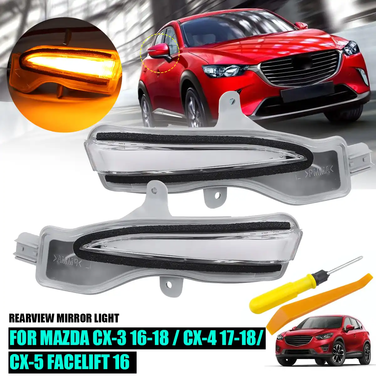 Led Dynamic Turn Signal For Mazda Cx3 Cx5 Cx 3 Cx 4 Cx 5 16 17 18 Side Rearview Mirror Indicator Blinker Repeater Light Signal Lamp Aliexpress