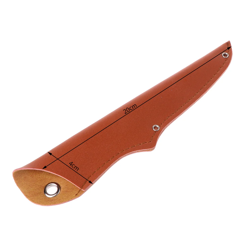 New PU Faux Leather Universal Knife Sheath Family Portable Fruit Knife Multi-purpose Knife Knife Cover - Color: Size-2