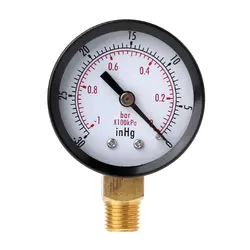 Вакуумный манометр Mini Dial Air pressure Meter Double Scale BAR inHg 1/4 "NPT