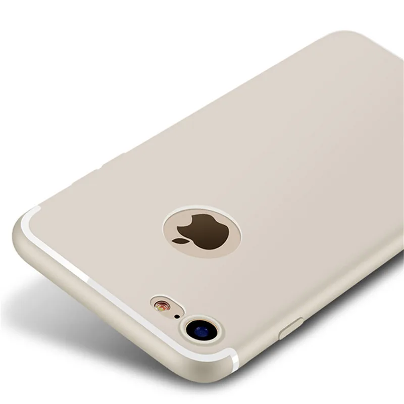Ультра тонкий скраб мягкий силиконовый чехол из ТПУ для iPhone7 8 6S Plus 5SE XS XRMAX 360 Полное покрытие матовый черный силиконовый чехол для мобильного телефона s - Цвет: White1