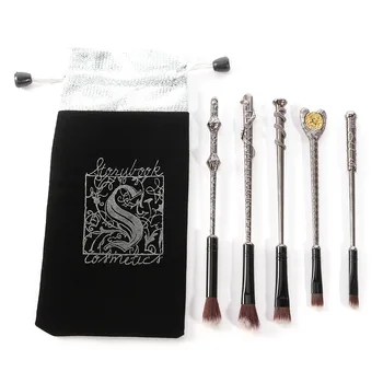 

5Pcs Harry Makeup Brushes Tool Set Wand Eye Shadow Brush Beauty Cosmetics Brush Tool Makeup Set Magical Beauty Drop Shipping