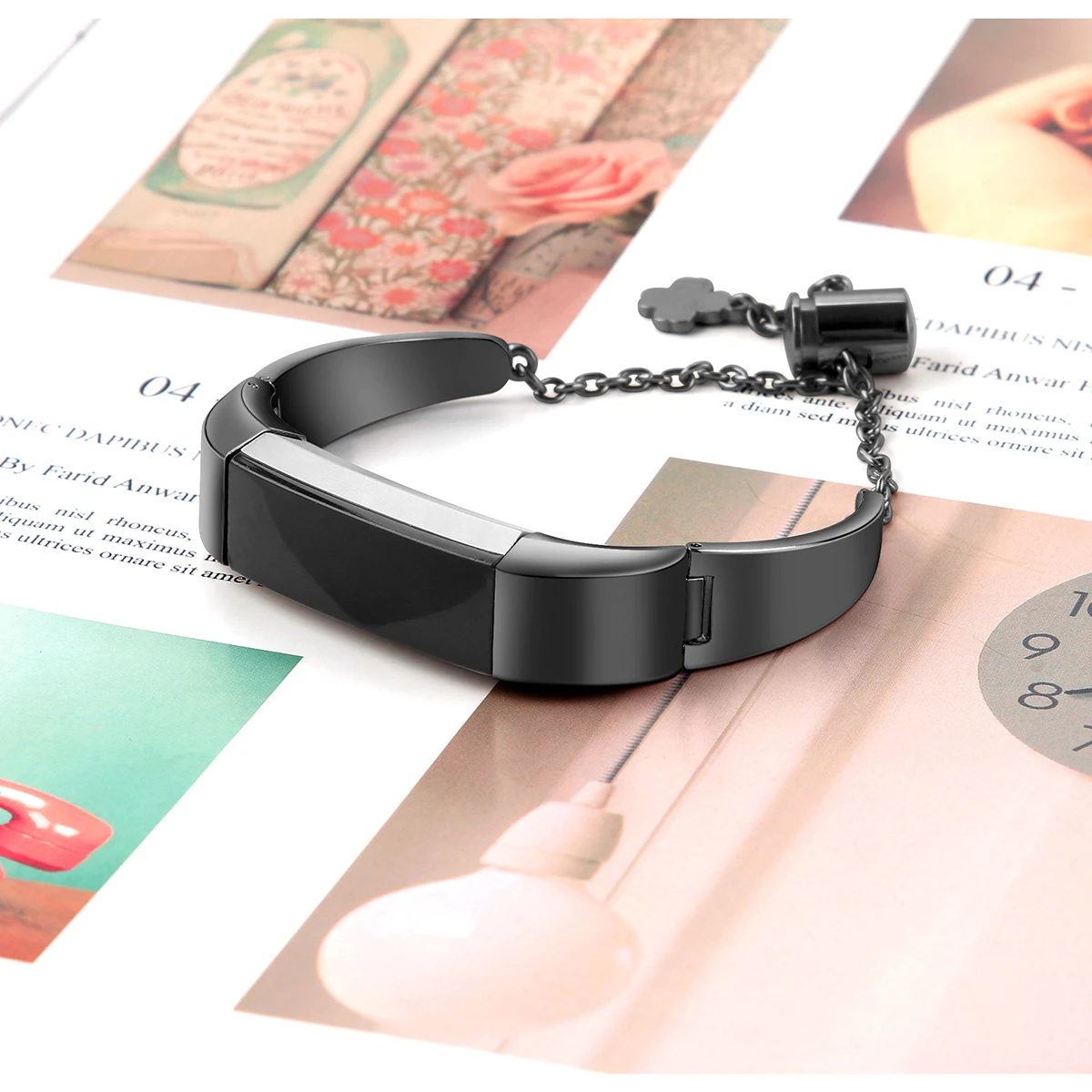 Для Fitbit Alta/Alta HR Браслет часы ремешок красиво Разработанный Металл Нержавеющая сталь цепной сменный женский ремешок