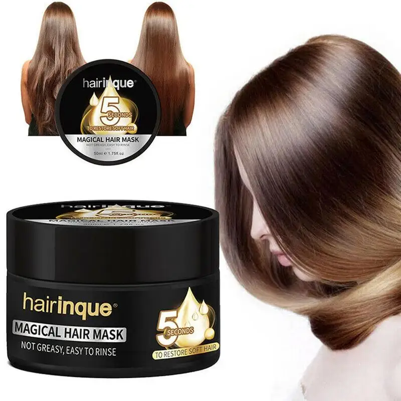 Hairinque 5 Seconds Hair Treatment Mask Moisturizing Nourishing Repairs Damage Restore Soft Care 50ml | Красота и здоровье