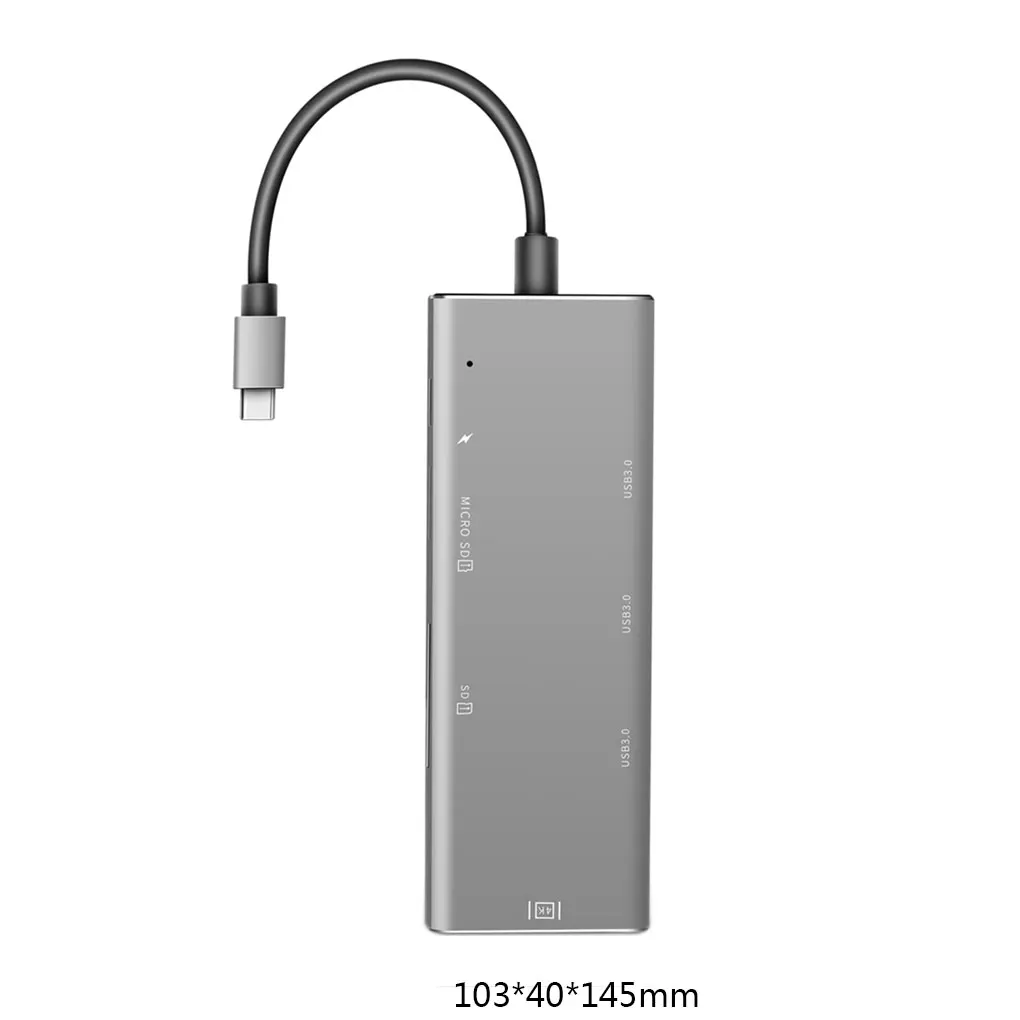 Type-c концентратор USB3.0 HD порт SD Micro SD кардридер портативный адаптер конвертер телефон USB зарядное устройство