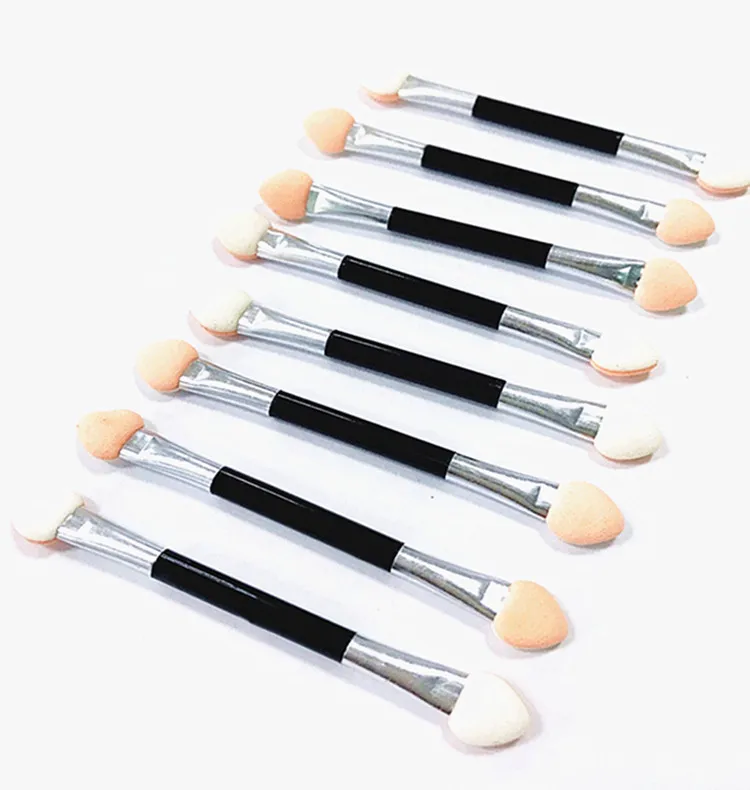 12 шт./упак. аппликатор теней для век Pro Тени для век, аппликатор-спонж, Make Up Портативный тени для век кисти для ногтей кисть для нанесения пудры инструмент - Цвет: 12pcs