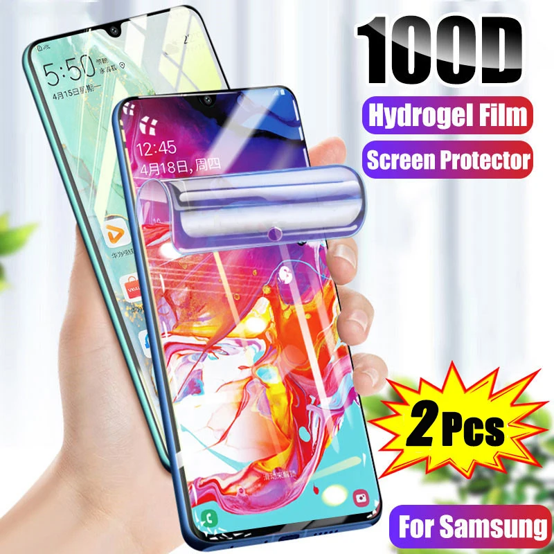 2 предмета в комплекте полный мягкий гидрогель пленка для Samsung Galaxy S21 S20 S10 S9 S8 плюс