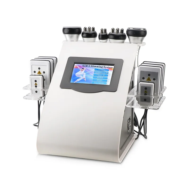 US $427.00 Advanced 6 In 1 40K Cavitation RF Vacuum Laser Radio Frequency Slimming Machine Fat Burning Liposuction For Spa Dropshipping