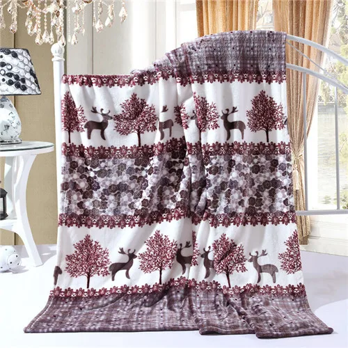 reindeer Новое весеннее постельное белье одеяло Фланелевое флисовое домашнее полотенце одеяло для поездок пикников сердце покрывало на кровать плюшевое пушистое одеяло серая шерсть - Цвет: reindeer