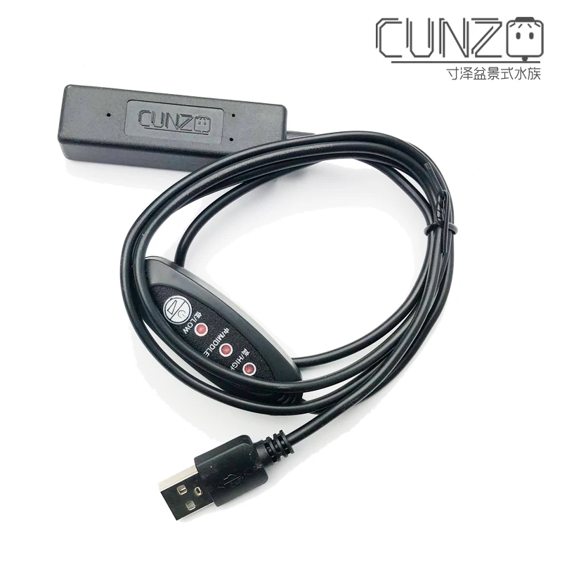 Нагревательный стержень с Mini USB 5 В Вт 3 скорости регулируемый аквариум для