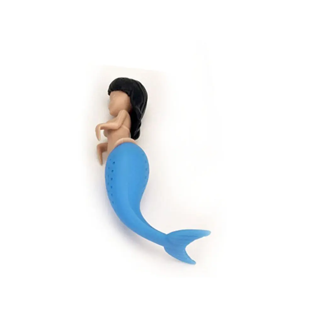 

Mermaid Tea Leaf Infuser Loose Strainer Herbal Spice Filter Silicone Diffuser Food Grade Silicone Add Fun To Tea Time