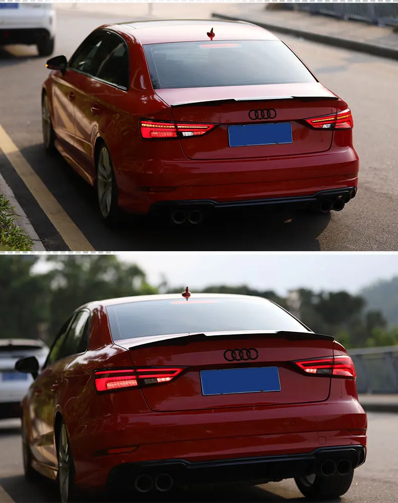 BeingWins автомобильный Стайлинг для AUDI A3 задние фонари 2013- светодиодный задний фонарь светодиодные задние фары с динамическим сигналом поворота