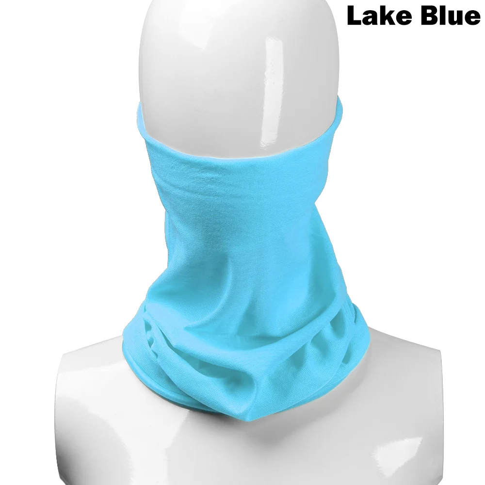 lake blue 1 шт. мужские и женские модные термальные лыжные Снуд шарф шерстяная шапка, маска для лица шеи Теплый капюшон зимняя Лыжная одежда аксессуары - Цвет: lake blue