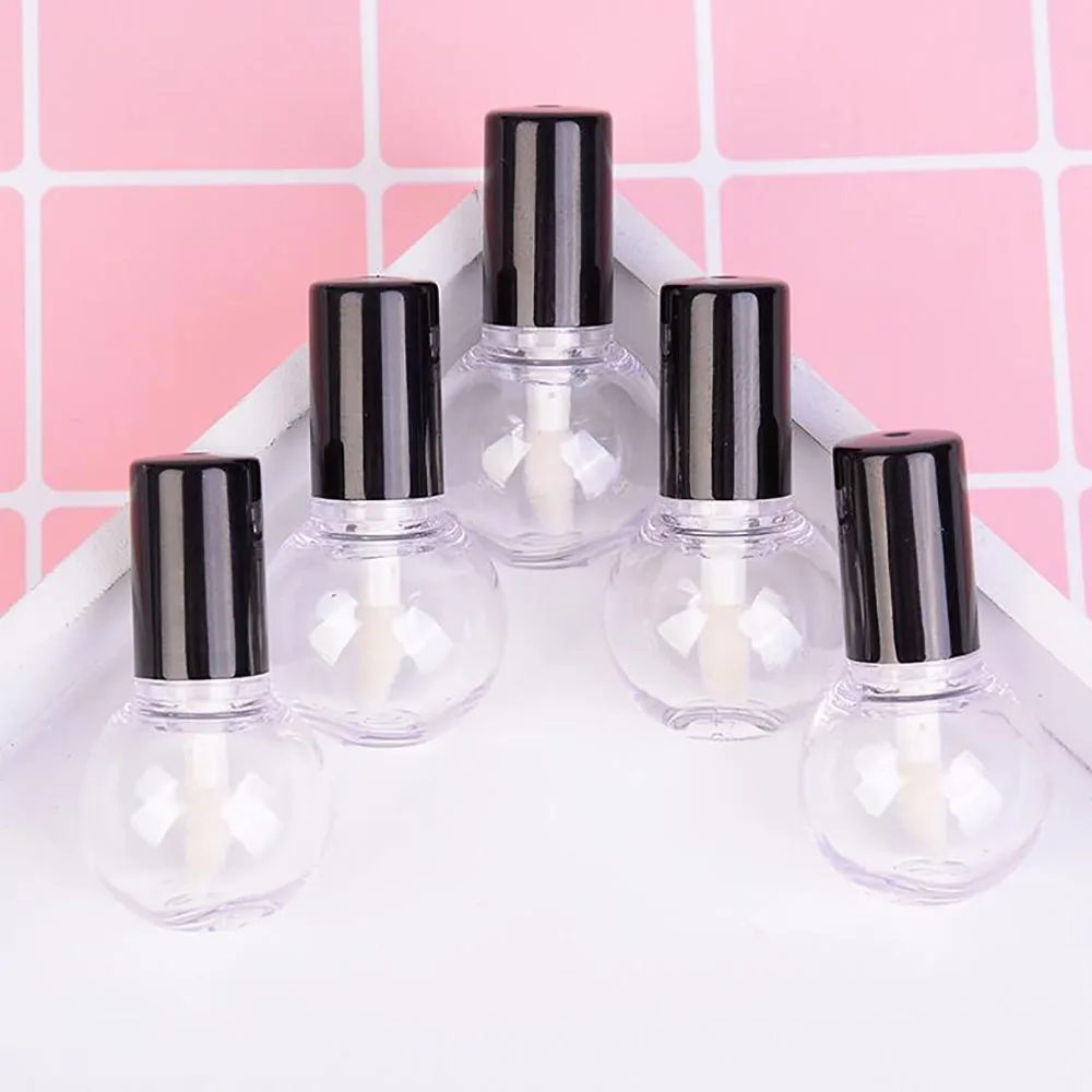 

5ml Cute Light Bulb Shape Empty Lip Gloss Tube Mini Refillable Lip Balm Bottles Travel Portable Cosmetic Containers