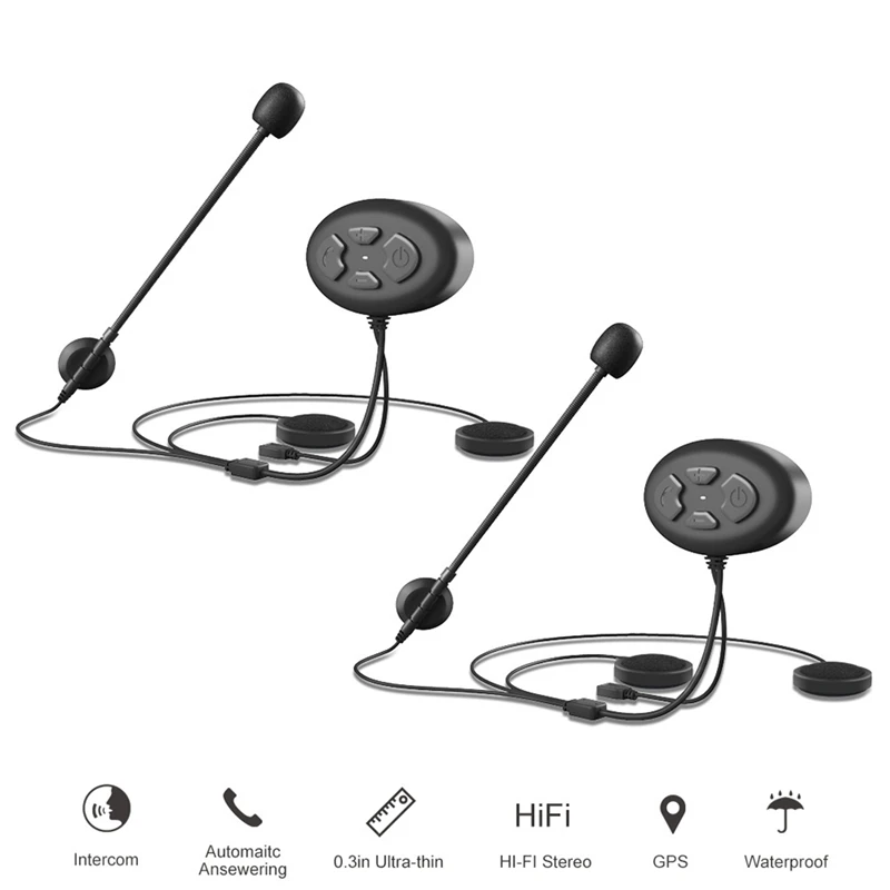 DK12 1 Sets Motorcycle Helmet Bluetooth Intercom