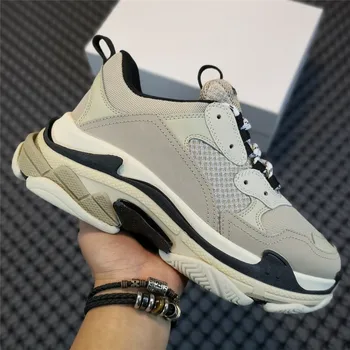 

High Quality Mens Vulcanize Shoes Triple S Chunky Sneakers Men Casual Shoes Couple Dad Shoes Designer Sneaker Zapatos De Hombre