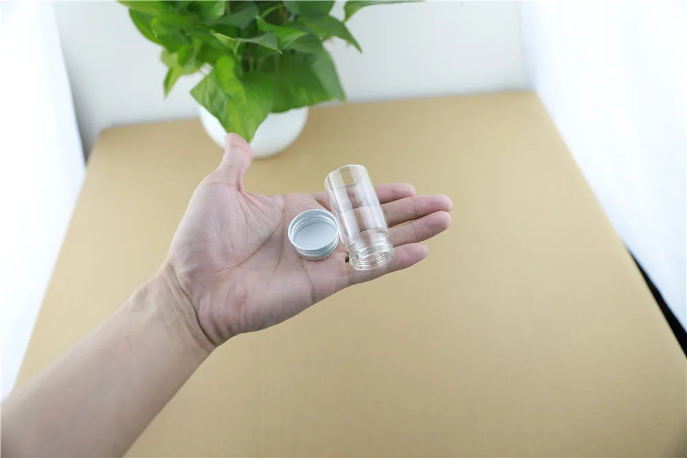 24PCS 30mm 25ml Cute Small Glass Bottles Aluminum Caps Glass Tiny Jars Vials Transparent Glass Containers Perfume Bottles (2)