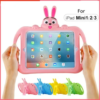 

Kids Case for iPad mini5 Silicone Shockproof with Stand Holder Tablet Cover for iPad 9.7 inch mini5 mini Case