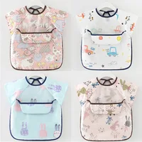Cute Cartoon Baby Bibs Waterproof Infant Eating Children Drawing Sleeveless Baby Bandana Bibs Soft Baby Bib Meal Burp Eva Cloths 1