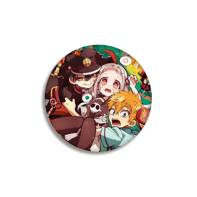 Toilet Bound Hanako Kun Anime Badges on a Backpack NENE Anime Icons Pins Badge Decoration Brooches Metal Badges For Clothes DIY 3