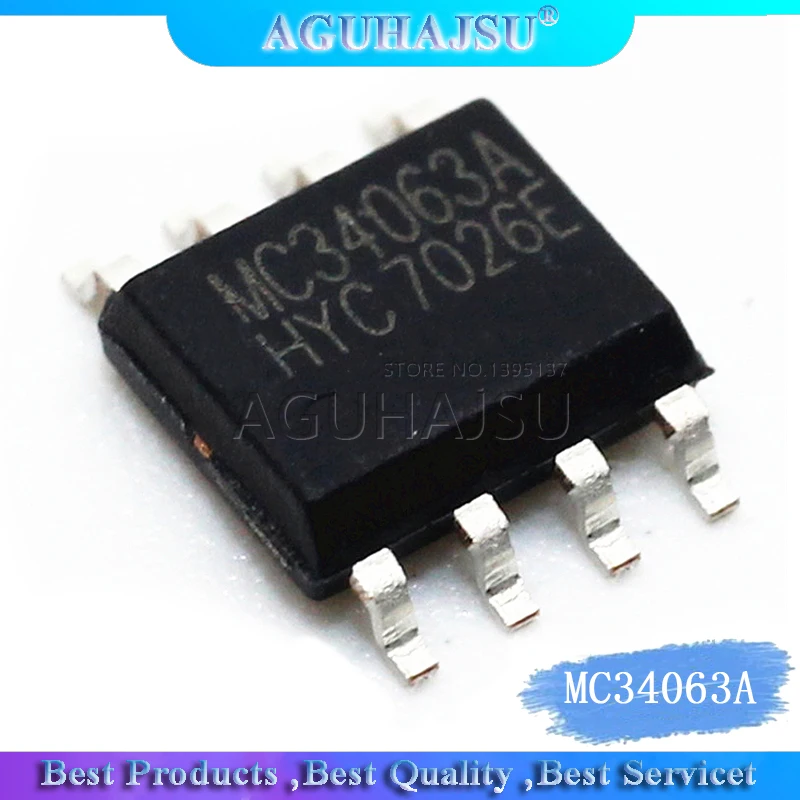 10 шт. / Лот MC34063A СОП-8 MC34063 СОП MC34063ADR MC34063ADR2G SMD IC | Электронные компоненты и