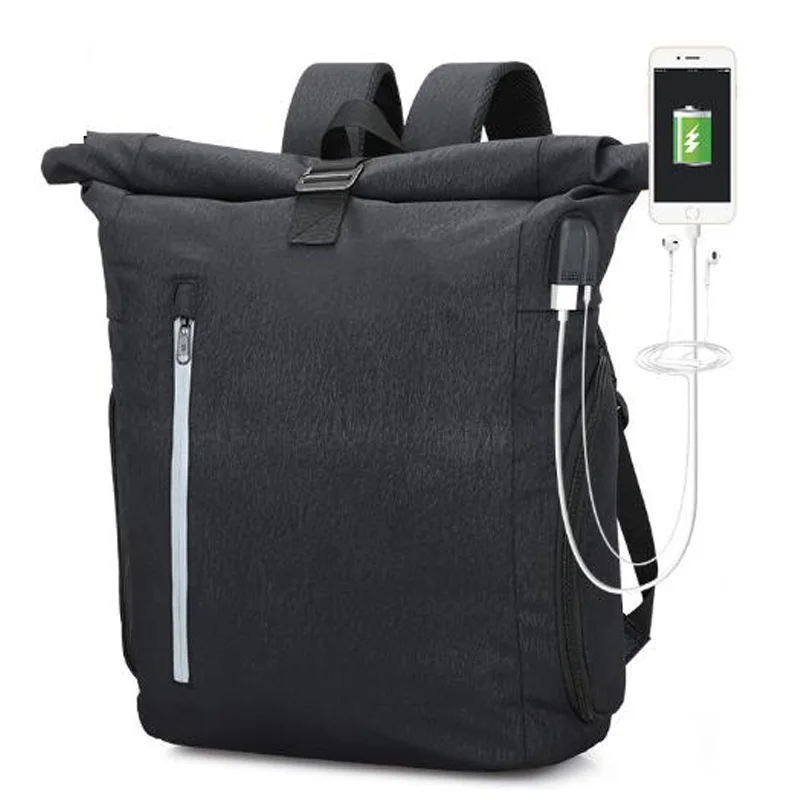 

New Backpack Middle School Student Bag Business Casual Fashion Simple Men'S Computer Bag Travel Backpack