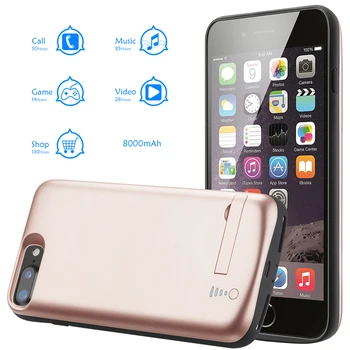 

Mobile Phone Battery Charger Case For iPhone 6 6s 7 8 plus XR X Xs Max External Battery Pack for iPhone Cover Case with Stand