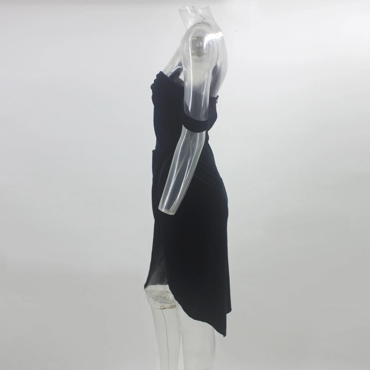 Dressmecb бархатные плиссированные платья миди с разрезом по бокам и открытой спиной, Сексуальные клубные вечерние платья без рукавов, летнее осеннее женское платье