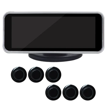 

Backup Intelligent Voice Reversing Radar Visual Parking Sensor Kit LCD Digital With Probe Alarm Car Parktronic Buzzer Dual Core